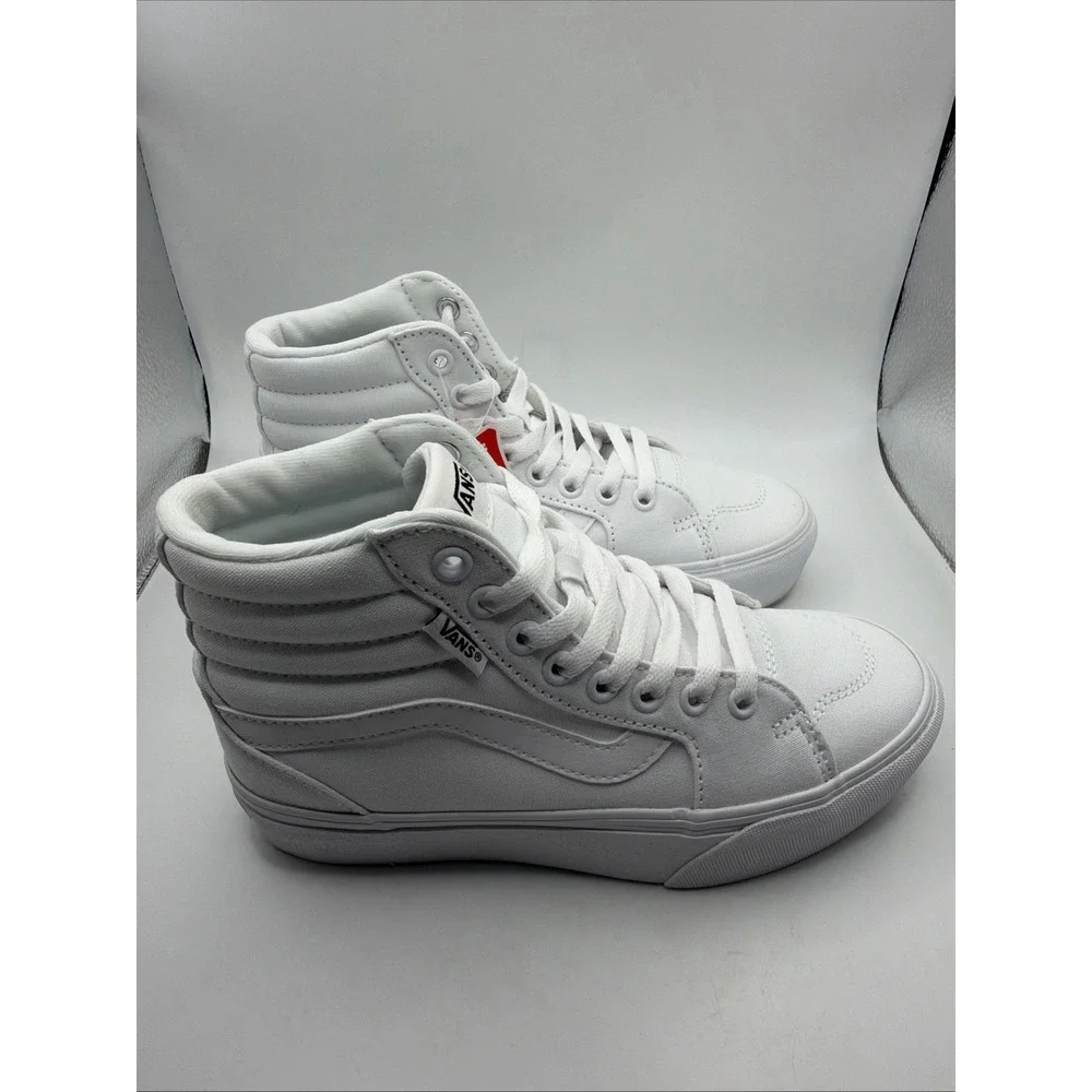 VANS Off The Wall Women's Canvas‎ White Filmore Hi Pla VN0A5EM7WHT Size 6. New